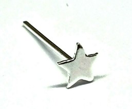 Clou de nez étoile minuscule étoile plate de 2,5 mm 24 g (0,4 mm) argent... - £4.45 GBP
