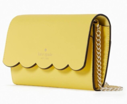 Kate Spade Gemma Yellow Leather Chain Crossbody WLR00552 Yuzu Jam NWT $249 MSRP - £59.59 GBP