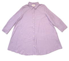 Nwt Tuckernuck Pomander Place Oxford Harris In Lavender Purple Shirt Dress Xxl - £79.93 GBP