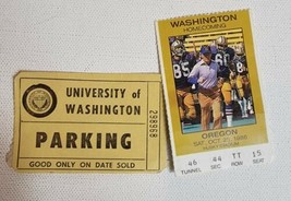 Vintage 80s Washington Huskies vs Oregon Ducks Ticket Stub 1986 UW UofO Football - $9.79