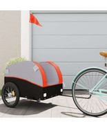 Bike Trailer Black and Orange 99.2 lb Iron - $204.62 CAD