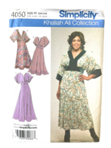 Simplicity Sewing Pattern 4050 KHALIAH ALI Dress Misses Size 18W-24W - £8.52 GBP