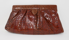 Susan Gail Genuine Snake Skin Convertible Clutch Purse Shoulder Bag Spain - $99.99