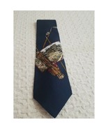 Norseman Men&#39;s Neck Tie Navy Blue Golf Bag Golf Clubs - $20.50 CAD