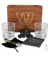 Washington Commanders NFL Drinkware Set 15-Piece Glasses Coaster Cooling... - $109.76 CAD