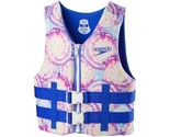 Speedo 50-90 Lbs Youth Life Jacket Vest Lilac Tie-Dye Coast Guard Approv... - £22.56 GBP