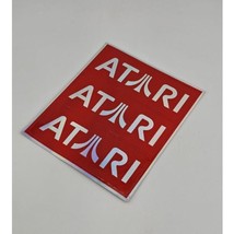 Vintage Atari Logo Stickers Hologram Decals 3&quot; × 1&quot; 3 Stickers - £9.04 GBP