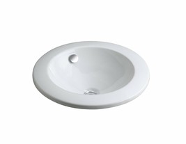 KOHLER K-2532-0 Ronde Vessels Bathroom Sink, White - £90.43 GBP
