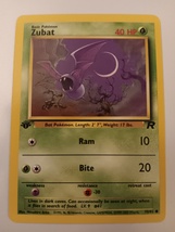 Pokemon 2000 Team Rocket Zubat 70/82 First Edition Single Trading Card - £9.43 GBP
