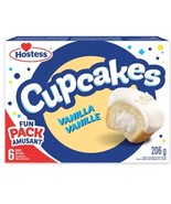 4 boxes (6 per box) of Hostess Cupcakes Vanilla 206g each Free Shipping! - £25.22 GBP