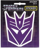 Transformers Animated Series Decepticon Shield Logo Peel Off Sticker Dec... - £3.13 GBP
