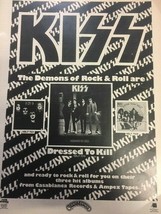 Kiss - Dressed to Kill Advertisement from the 70&#39;s Glossy Photo - £21.28 GBP