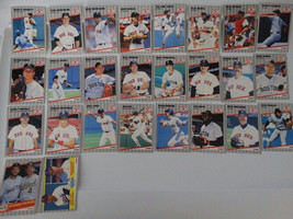 1989 Fleer Boston Red Sox Team Set Of 26 Baseball Cards - £3.14 GBP