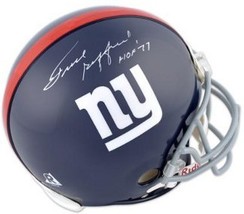 Frank Gifford signed New York Giants TB Replica Mini Helmet HOF 77 - £106.15 GBP