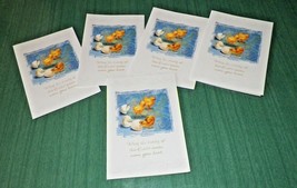 Package of 5 EASTER Hatching Chicks Greeting Cards w/Envelopes - 5.75&quot; x 4&quot; -NOS - $4.99