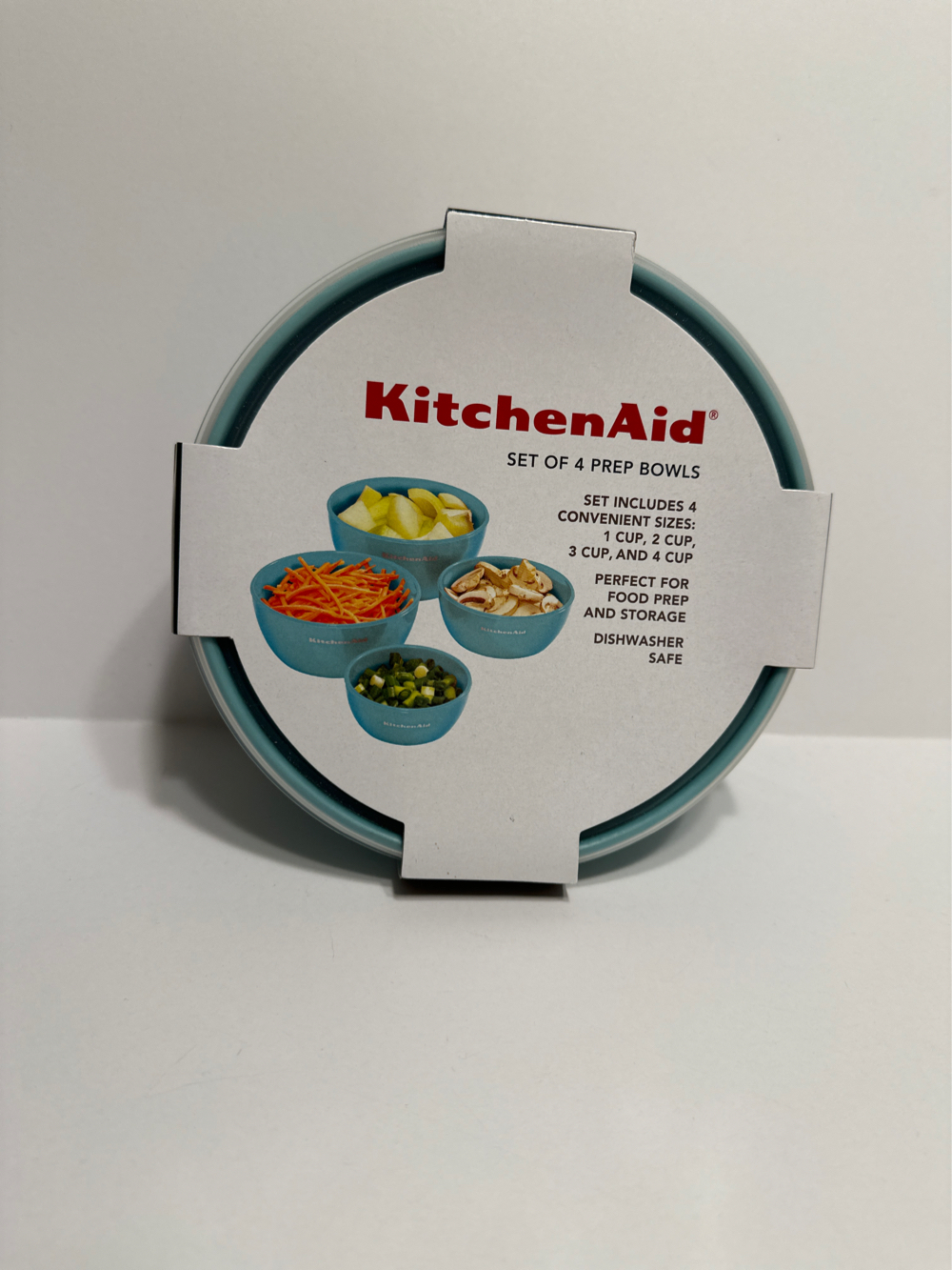 KitchenAid Prep Bowls Set of 4, Aqua - $30.00