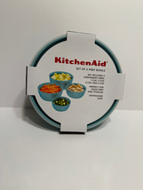 KitchenAid Prep Bowls Set of 4, Aqua - £23.59 GBP