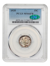 1920 10C PCGS/CAC MS66FB - £580.65 GBP