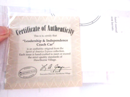 Hawthorne HO Leadership &amp; Independence Coach Certificate of Authenticity S31UU - £2.91 GBP