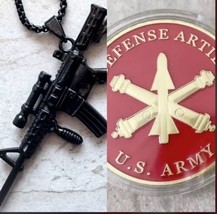 2pcs Air Defense Artillery U.S. Army Combat branch And Dog Tag Challenge Coin - $22.98