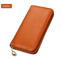 YUECIMIE Clic Litchi Leather Wallet For Women Candy Colors Clutch Long Purse Fas - £54.28 GBP