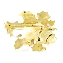 Vintage Brooch Signed  Giovanni Leaf  Rain Drop 1950’S - $28.71