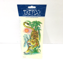 Angry Tiger Temporary Tattoo Body Art For All Ages Vintage NEW- Made in the USA - $14.20