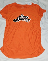 New Maternity Shirt Medium 8-10 Orange Stay Spooky Halloween Time &amp; Tru Nwt - £4.46 GBP