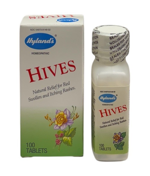 Hylands Hives Natural Relief For Red Swollen &amp; Itching Rashes 100 Tablet... - $59.99