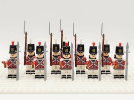 Napoleonic Wars British Royal Fusiliers Redcoat Soldiers 10pcs Minifigures Toy - £17.61 GBP