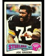 Vintage 1975 Topps Football Card Mean Joe Greene #425 Pittsburgh Steelers - $90.75 MXN