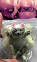 2-Sided Handpainted GID (Glow in Dark) Mecha Cat - Mint in Bag image 2