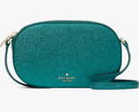 Kate Spade Glimmer Teal Green Oval Crossbody Bag KE459 Purse NWT $299 Re... - $89.09