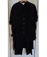 4 Piece Set Womens Plus 2X TOTO n KO Black Pants &amp; Tank &amp; Skirt &amp; Shirt ... - $529.74 MXN