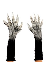 Monster Beast Hands Gloves Silver Paws Claws Halloween Accessory Costume N1047 - £43.24 GBP