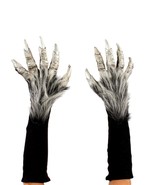 Monster Beast Hands Gloves Silver Paws Claws Halloween Accessory Costume... - £43.25 GBP