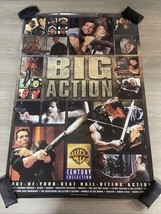 Warner Brothers Big Action Original Movie Poster Promo 27x40” Vintage CV JD - $24.75