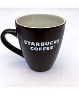 Starbucks 2008 Matte Dark Brown Two Tone 12 oz. Coffee Mug - £7.82 GBP