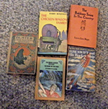 Lot of 5 Vintage Young Adult Novels all are HC, 4 Fair, 1 w DJ, 1 is poor - £10.96 GBP