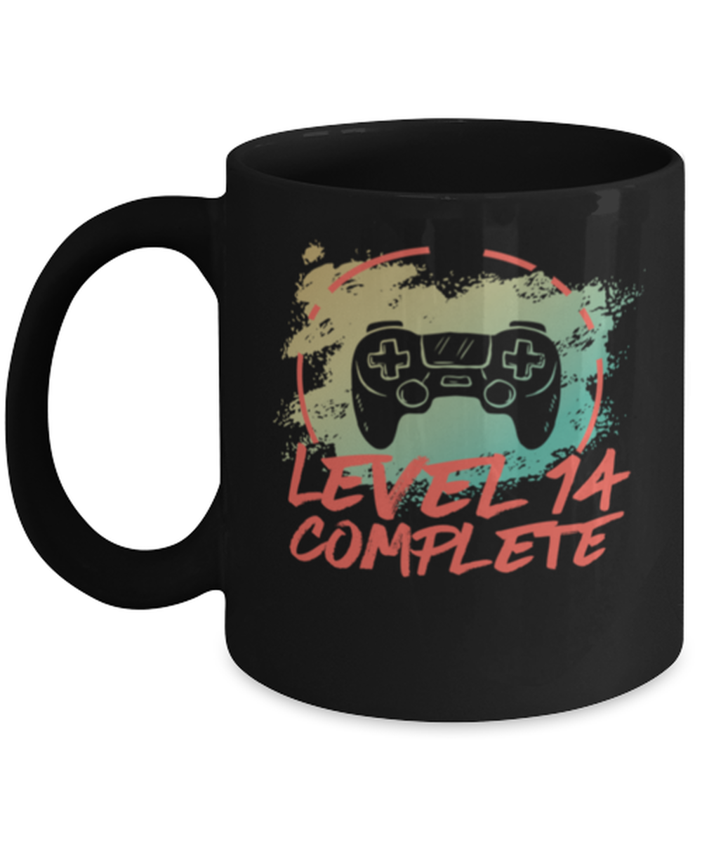 Level 14 Complete Gamer Mug 14th Wedding Anniversary Mug
