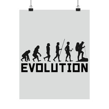 Matte Vertical Poster &quot;Evolution&quot;: Celebrate Human Progress - £11.27 GBP+