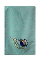 Betsy Drake Betsy&#39;s Shell - Teal Beach Towel - £54.50 GBP