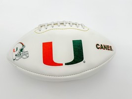 Kirby Hocutt Signed Miami Hurricanes &quot;The U&quot; Full Size Logo Football  - $28.71