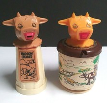 Moo Cow Plastic Dairy Farm Creamers Whirley Industries Warren PA c1950s (Qty 2) - £14.11 GBP