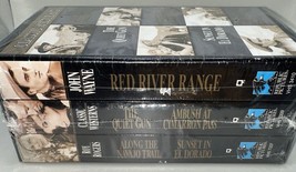 John Wayne And Roy Rogers Classic Westerns. 3 VHS tapes With 5 Movies - £9.49 GBP