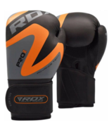  RDX F12 Training Boxing Gloves in Black / Orange 12 Oz - £31.81 GBP