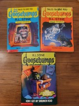 Lot Of 3 R.L. Stine Goosebumps Books:  Spec. Edition 1&amp;4 &amp; How I Got My Shrunken - £24.50 GBP