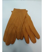 Vtg Tan/brown leather driving gloves approx/ Size 6 - £9.97 GBP