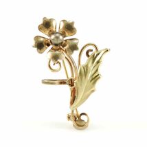 Vintage RETRO Brooch/ Necklace Fob Gold Filled Pin Flower 1940S - $729.52 MXN