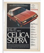 1982 Toyota Corolla Celica Supra Print Ad Automobile car 8.5&quot; x 11&quot; - €17,24 EUR